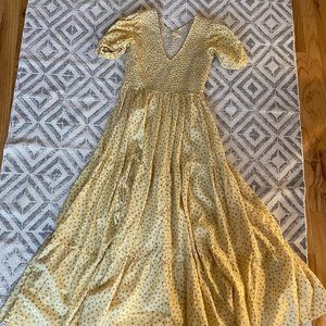 Christy Dawn Yellow Flower Dress